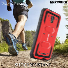 Load image into Gallery viewer, Alcatel Fierce 4 / Allura [ Aegis Series ] Full-Body Armor Rugged Holster Case with Built-in Screen Protector [Kickstand][Belt-Clip] - COVRWARE