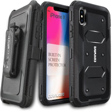 Load image into Gallery viewer, Apple iPhone X / iPhone 10 [ Aegis Series ] Full-Body Armor Rugged Holster Case with Built-in Screen Protector [Kickstand][Belt-Clip] - COVRWARE