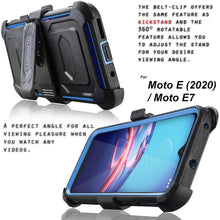 Load image into Gallery viewer, Covrware for Moto E (2020) / E7 Case [Built-in Screen Protector] Holster Belt Swivel Clip Kickstand Heavy Duty Full Body Armor Shockproof Protective Case [Aegis Series] - COVRWARE