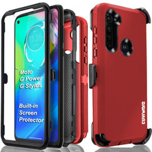 Load image into Gallery viewer, COVRWARE Moto G Stylus / Moto G Power (2020) Case, [Tri Series] with Built-in [Screen Protector] Heavy Duty Full-Body Triple Layers Protective Armor Holster Case - COVRWARE