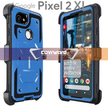 Load image into Gallery viewer, Google Pixel 2 XL [ Aegis Series ] Full-Body Armor Rugged Holster Case with Built-in Screen Protector [Kickstand][Belt-Clip] - COVRWARE
