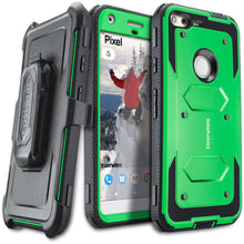 Load image into Gallery viewer, Google Pixel [ Aegis Series ] Full-Body Armor Rugged Holster Case with Built-in Screen Protector [Kickstand][Belt-Clip] - COVRWARE