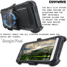 Load image into Gallery viewer, Google Pixel [ Aegis Series ] Full-Body Armor Rugged Holster Case with Built-in Screen Protector [Kickstand][Belt-Clip] - COVRWARE