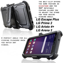 Load image into Gallery viewer, LG Aristo 4+ / Aristo 4 PLUS / Journey LTE / Tribute Royal / LG Prime 2 / Escape Plus / Arena 2, COVRWARE [Aegis Series] Case [Built-in Screen Protector] Heavy Duty Full-Body Rugged Holster Armor Case [Belt Clip][Kickstand] - COVRWARE