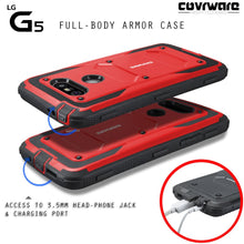 Load image into Gallery viewer, LG G5 [ Aegis Series ] Full-Body Armor Rugged Holster Case with Built-in Screen Protector [Kickstand][Belt-Clip] - COVRWARE
