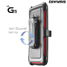 Load image into Gallery viewer, LG G5 [ Aegis Series ] Full-Body Armor Rugged Holster Case with Built-in Screen Protector [Kickstand][Belt-Clip] - COVRWARE
