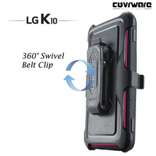 Load image into Gallery viewer, LG K10 / LG Premier LTE [ Aegis Series ] Heavy Duty Full-Body Armor Rugged Holster Case with Built-in Screen Protector [Belt-Clip][Kickstand] - COVRWARE
