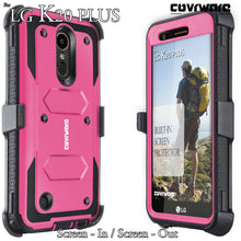 Load image into Gallery viewer, LG K20 Plus / K20 V / Harmony / Grace 4G [ Aegis Series ] Full-Body Armor Rugged Holster Case with Built-in Screen Protector [Kickstand][Belt-Clip] - COVRWARE