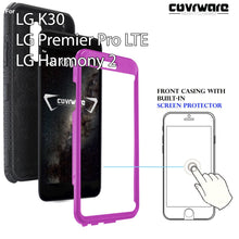 Load image into Gallery viewer, LG K30 / LG Premier Pro LTE/LG Harmony 2 case, COVRWARE [ Iron Tank Series ] with Built-in [Screen Protector] Full-Body Armor Cover Brush Metal Texture Design [Belt Swivel Clip][Kickstand] - COVRWARE
