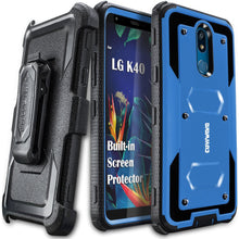 Load image into Gallery viewer, LG K40 / LG K12 Plus / LG X4 2019 / LMX420 Case, COVRWARE [Aegis Series] Case [Built-in Screen Protector] Heavy Duty Full-Body Rugged Holster Armor Case [Belt Clip][Kickstand] - COVRWARE
