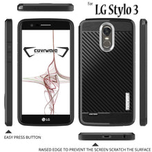 Load image into Gallery viewer, LG Stylo 3 / LS777 Case, COVRWARE [Shield Series] with [Full Coverage 3D Tempered Glass Screen Protector] Soft Flexible TPU Cover with [Carbon Fiber Designed] - COVRWARE