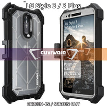Load image into Gallery viewer, LG Stylo 3 / Stylo 3 Plus [Ranger Pro] Full-Body Armor Holster Case with Built-in Screen Protector [Kickstand][Belt-Clip] - COVRWARE
