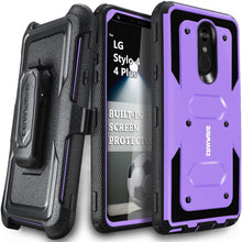 Load image into Gallery viewer, LG Stylo 4 / Stylo 4 + [ Aegis Series ] Full-Body Armor Rugged Holster Case with Built-in Screen Protector [Kickstand][Belt-Clip] - COVRWARE
