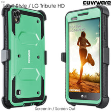 Load image into Gallery viewer, LG Tribute HD / LG X Style / LG Volt 3 [ Aegis Series ] Full-Body Armor Rugged Holster Case with Built-in Screen Protector - COVRWARE
