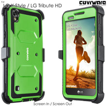 Load image into Gallery viewer, LG Tribute HD / LG X Style / LG Volt 3 [ Aegis Series ] Full-Body Armor Rugged Holster Case with Built-in Screen Protector - COVRWARE
