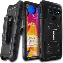 Load image into Gallery viewer, LG V40 ThinQ/LG V40 2018, COVRWARE [ Aegis Series ] Case with Built-in [Screen Protector] Heavy Duty Full-Body Rugged Holster Armor Case [Belt Swivel Clip][Kickstand] - COVRWARE
