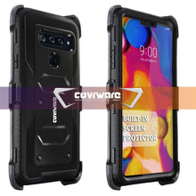 Load image into Gallery viewer, LG V40 ThinQ/LG V40 2018, COVRWARE [ Aegis Series ] Case with Built-in [Screen Protector] Heavy Duty Full-Body Rugged Holster Armor Case [Belt Swivel Clip][Kickstand] - COVRWARE
