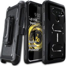 Load image into Gallery viewer, LG V50 ThinQ 5G Case, COVRWARE [Aegis Series] Case [Built-in Screen Protector] Heavy Duty Full-Body Rugged Holster Armor Case [Belt Clip][Kickstand] - COVRWARE