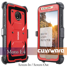 Load image into Gallery viewer, Moto E4 / Moto E (4th Generation) [ Aegis Series ] Full-Body Armor Rugged Holster Case with Built-in Screen Protector - COVRWARE

