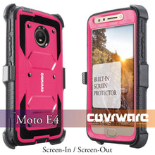 Load image into Gallery viewer, Moto E4 / Moto E (4th Generation) [ Aegis Series ] Full-Body Armor Rugged Holster Case with Built-in Screen Protector - COVRWARE
