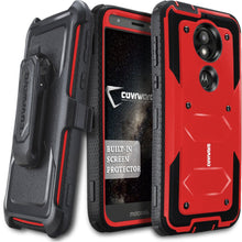 Load image into Gallery viewer, Moto E5 PLAY [ Aegis Series ] Full-Body Armor Rugged Holster Case with Built-in Screen Protector [Kickstand][Belt-Clip] - COVRWARE
