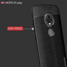 Load image into Gallery viewer, Moto E5 Play [ L Series ] Case with [Full Coverage 3D Tempered Glass Screen Protector] Leather Texture Design TPU [Light Weight] Slim Cover - COVRWARE
