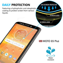 Load image into Gallery viewer, Moto E5 PLUS / E5 Supra Case, COVRWARE [L Series] with [Tempered Glass Screen Protector] TPU Leather Texture Design Cover [Light Weight], Black - COVRWARE
