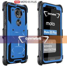 Load image into Gallery viewer, Moto E5 Plus / G7 Supra / G7 Power [ Aegis Series ] Full-Body Armor Rugged Holster Case with Built-in Screen Protector [Kickstand][Belt-Clip] - COVRWARE
