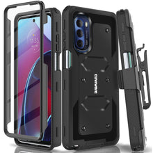 Load image into Gallery viewer, Moto G Stylus 2022 (4G Version), Full-Body Rugged Dual-Layer Shockproof Protective Cover with Kickstand and Built-in-Screen Protector, Belt-Clip Holster - COVRWARE