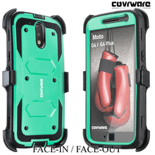Load image into Gallery viewer, Moto G4 / G4 Plus (4th Gen 2016) [ Aegis Series ] Full-Body Armor Rugged Holster Case with Built-in Screen Protector [Kickstand][Belt-Clip] - COVRWARE
