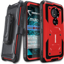 Load image into Gallery viewer, Moto G6 PLAY / Moto G6 Forge / Moto E5 (XT1920DL) [ Aegis Series ] Full-Body Armor Rugged Holster Case with Built-in Screen Protector [Kickstand][Belt-Clip] - COVRWARE
