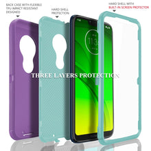 Load image into Gallery viewer, Moto G7 Power (XT1955), COVRWARE [Tri Series] w/ Built-in [Screen Protector] Heavy Duty Full-Body Triple Layers Protective Armor Case - COVRWARE
