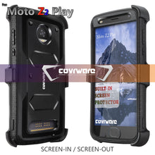 Load image into Gallery viewer, Moto Z2 Play / Z2 Force Case, COVRWARE [Aegis Series] w/Built-in [Screen Protector] Heavy Duty Full-Body Rugged Holster Armor Case [Belt Swivel Clip][Kickstand] for Moto Z2 Play / Z2 Force - COVRWARE