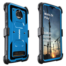Load image into Gallery viewer, Moto Z4 / Z4 Play Case, COVRWARE [ Aegis Series] Built-in [Screen Protector] Heavy Duty Full-Body Rugged Holster Armor Case [Belt Swivel Clip][Kickstand] - COVRWARE
