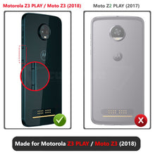 Load image into Gallery viewer, Motorola Z3 PLAY / Z3 (2018) [IRON TANK Series] Brushed Metal Texture Holster Case with Built-in Screen Protector [Kickstand][Belt-Clip] - COVRWARE
