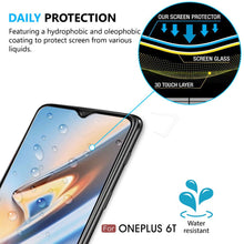 Load image into Gallery viewer, OnePlus 6T Case, COVRWARE [L Series] with [Tempered Glass Screen Protector] TPU Leather Texture Design Cover [Light Weight], Black - COVRWARE