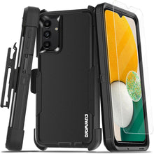 Load image into Gallery viewer, Samsung Galaxy A13 5G Covrware Tri Pro Series Case, Tempered Glass Screen Protector (2-Pack) Full-Body Rugged Dual-Layer Shockproof Protective Cover Holster Swivel Belt-Clip Kickstand - COVRWARE