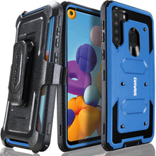 Load image into Gallery viewer, Samsung Galaxy A21 Case, COVRWARE [ Aegis Series ] with Built-in [Screen Protector] Heavy Duty Full-Body Rugged Holster Armor Case [Belt Swivel Clip][Kickstand] - COVRWARE