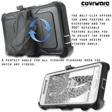 Load image into Gallery viewer, Samsung Galaxy J2 Prime/Grand Prime PLUS/Go Prime/Grand Prime/G532 Case - [Aegis Series] Case [Built-in Screen Protector] Heavy Duty Full-Body Rugged Holster Armor Case [Belt Clip][Kickstand] - COVRWARE