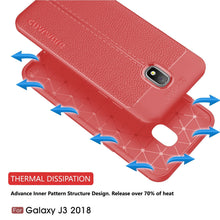 Load image into Gallery viewer, Samsung Galaxy J3 (2018)/ J3 Eclipse 2/ J3 Star/ J3 Orbit/ J3 Achieve/ J3 Express Prime 3/ J3 Prime 2/ J3 Emerge (2018)/ Amp Prime 3 Case, COVRWARE [ L Series ] Case with [Full Coverage 3D Tempered Glass Screen Protector] TPU Design Leather Texture Cover - COVRWARE
