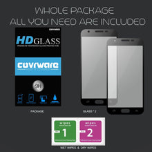 Load image into Gallery viewer, Samsung Galaxy J3 Prime, COVRWARE - [ Edge to Edge Full-Coverage Tempered Glass Screen Protector ] [ Ultra-clear ] - Slim Super Hardness and Oleophobic Coating - Crystal Clear [2-PACK] - COVRWARE