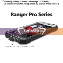 Load image into Gallery viewer, Samsung Galaxy J3 Prime / J3 Emerge / J3 Eclipse / J3 Mission / Luna Pro / Express Prime 2 / Amp Prime 2 / Sol 2 [Ranger Pro] Full-Body Armor Holster Case with Built-in Screen Protector [Kickstand][Belt-Clip] - COVRWARE
