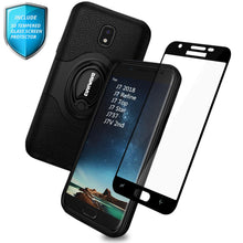 Load image into Gallery viewer, Samsung Galaxy J7 2018 / J7 Refine / J7V 2nd Gen / J7 Star / J7 Top Case, COVRWARE Tempered Glass Screen Protector Ring Holder Kickstand 360° Ring Grip Stand Work Magnetic Car Mount - COVRWARE
