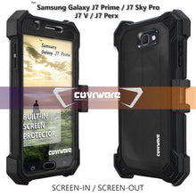 Load image into Gallery viewer, Samsung Galaxy J7 Prime / J7 Sky Pro / J7 V / J7 Perx [Ranger Pro] Full-Body Armor Holster Case with Built-in Screen Protector [Kickstand][Belt-Clip] - COVRWARE