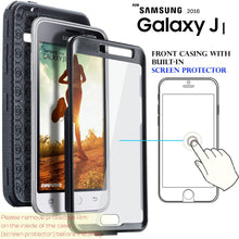 Load image into Gallery viewer, Samsung Galaxy Luna / Galaxy J1 (2016) J120 / Amp 2 / Express 3 [ Aegis Series ] Full-Body Armor Rugged Holster Case with Built-in Screen Protector [Kickstand][Belt-Clip] - COVRWARE