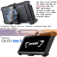 Load image into Gallery viewer, Samsung Galaxy Note 8 Case [ Aegis Series ] Full-Body Armor Rugged Holster Case [Kickstand] [Belt-Clip] - COVRWARE