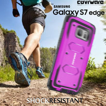 Load image into Gallery viewer, Samsung Galaxy S7 Edge [ Aegis Series ] with [Screen Protector] Heavy Duty Rugged Armor Holster Case [Kickstand][Belt-Clip] - COVRWARE
