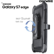 Load image into Gallery viewer, Samsung Galaxy S7 Edge [ Aegis Series ] with [Screen Protector] Heavy Duty Rugged Armor Holster Case [Kickstand][Belt-Clip] - COVRWARE
