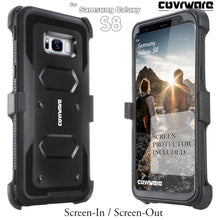 Load image into Gallery viewer, Samsung Galaxy S8 [ Aegis Series ] with [Screen Protector] Heavy Duty Rugged Armor Holster Case [Kickstand][Belt-Clip] - COVRWARE
