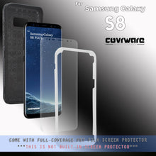Load image into Gallery viewer, Samsung Galaxy S8 [IRON TANK Series] with [Screen Protector] Brushed Metal Texture Designed Armor Holster Case [Kickstand] - COVRWARE